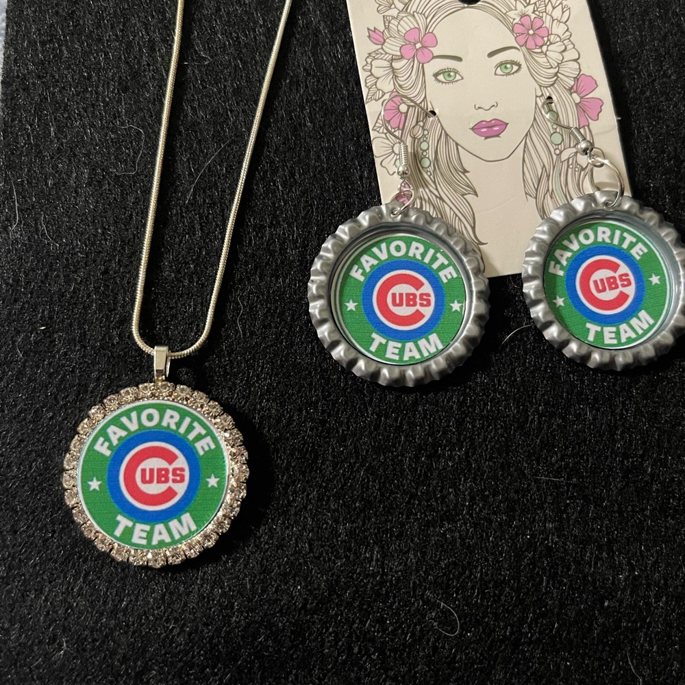 Chicago Cubs jewelry set